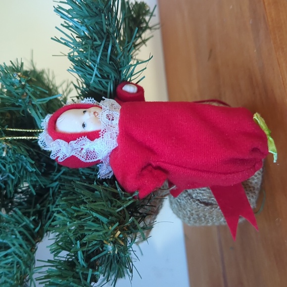 Vintage Porcelain Baby Doll Ornament - Picture 2 of 4